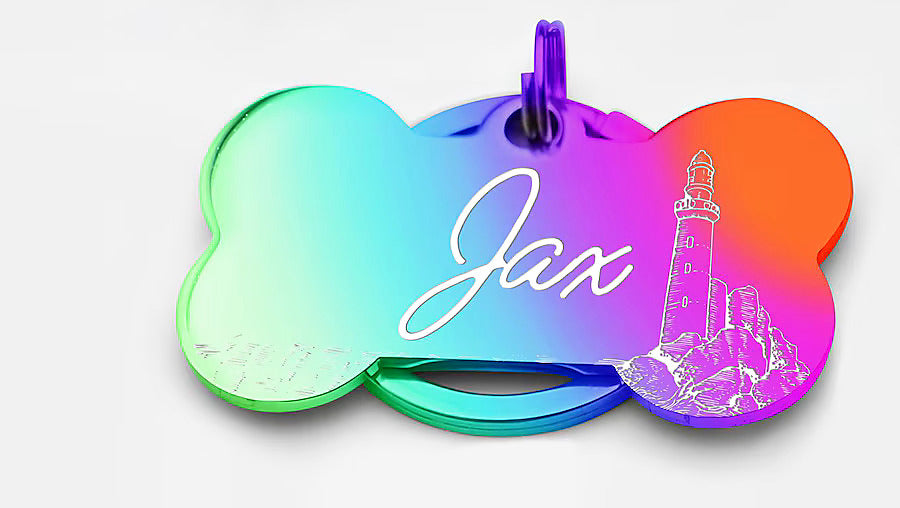Custom Engraved Pet ID Tag – Personalized Name & Contact Info